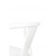 Krzesło WISHBONE PP białe - polipropylen, drewno
