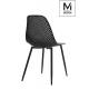 MODESTO krzesło TIVO czarne - polipropylen, metal