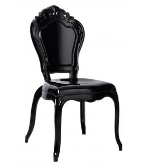 Krzesło KING czarne - poliwęglan