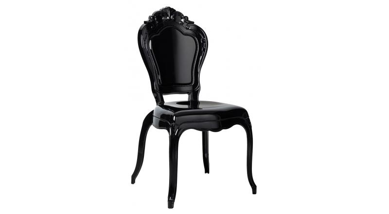 Krzesło KING czarne - poliwęglan