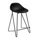 Krzesło barowe PERSY czarne 66 - polipropylen, metal
