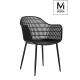 MODESTO krzesło BASKET ARM czarne - polipropylen