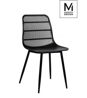 MODESTO krzesło BASKET czarne - polipropylen
