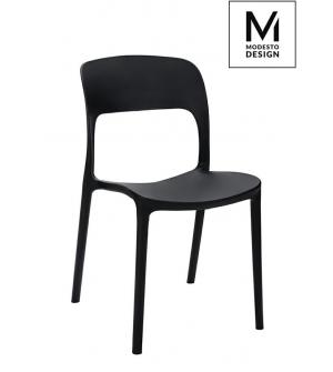 MODESTO krzesło ZING czarne - polipropylen
