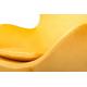 Fotel EGG CLASSIC VELVET GOLD żółty - welur, podstawa złota