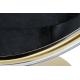 Fotel BUBBLE STAND GOLD VELVET poduszka czarna