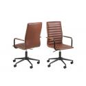 ACTONA fotel biurowy WINSLOW - brązowy, ekoskóra