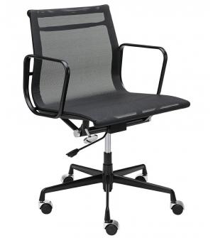 Fotel biurowy BODY PRESTIGE czarny - tkanina, aluminium