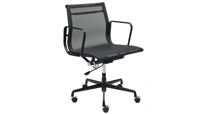 Fotel biurowy BODY PRESTIGE czarny - tkanina, aluminium