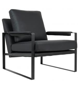 Fotel CAPITAN czarny PU