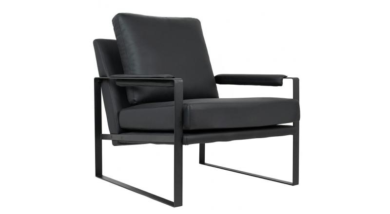 Fotel CAPITAN czarny PU