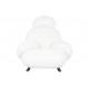 Fotel bujany PLUSH FUR biały
