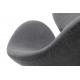 Fotel SWAN WOOL PREMIUM szary - wełna, podstawa stal