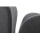 Fotel SWAN WOOL PREMIUM szary - wełna, podstawa stal