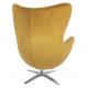 Fotel EGG SZEROKI VELVET khaki zielony