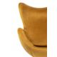 Fotel EGG SZEROKI VELVET khaki zielony