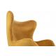Fotel EGG SZEROKI VELVET khaki zielony