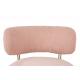 Fotel LOW TEDDY PINK różowy