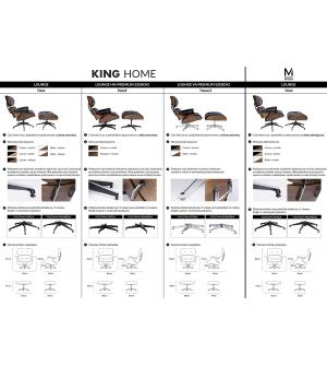 Fotel LOUNGE HM PREMIUM SZEROKI biały - orzech
