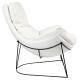 Fotel OTILIA STAND TEDDY biały PU