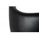 Fotel EGG SZEROKI PU czarny