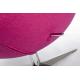 Fotel EGG SZEROKI fuksja.11 - wełna, podstawa stal