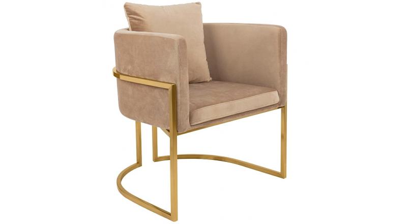 Fotel CHLOE VELVET khaki