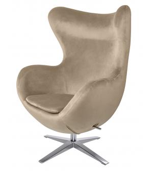 Fotel EGG SZEROKI VELVET khaki