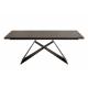 Stół rozkładany PROMETHEUS lava - blat ceramiczny, podstawa metalowa