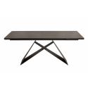 Stół rozkładany PROMETHEUS lava - blat ceramiczny, podstawa metalowa
