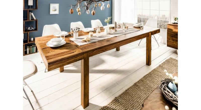 INVICTA stół rozkładany LAGOS 160-240 sheesham - lite drewno palisander