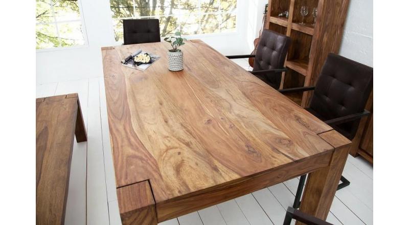 INVICTA stół MAKASSAR 160cm sheesham - lite dewno palisander