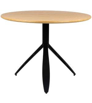 Stół FELIX dąb - MDF, fornir, czarny metal