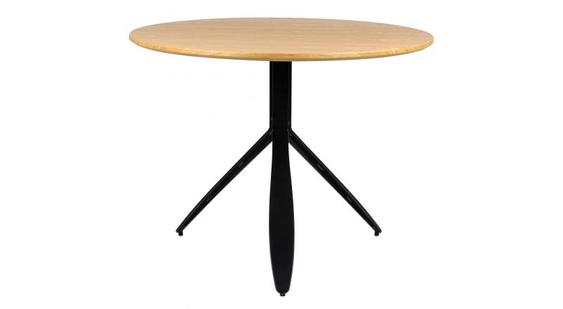 Stół FELIX dąb - MDF, fornir, czarny metal