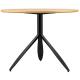 Stół FELIX dąb - MDF, fornir, czarny metal