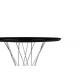 Stół TWIST 80 czarny - MDF, chrom