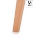 MODESTO stół TRIPOD FI 80 biały - blat MDF, nogi bukowe
