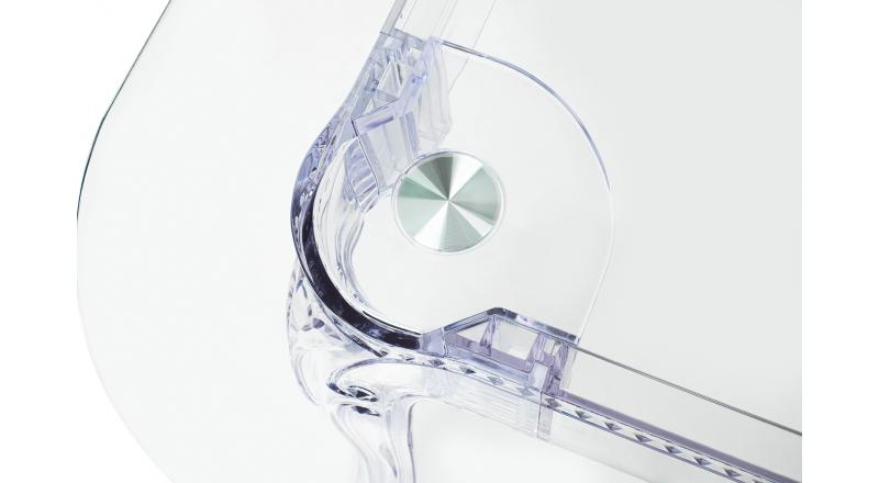 Stół KING 240 transparentny - poliwęglan, szkło hartowane