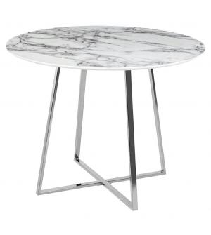 Stół CARAT 100 - MDF, srebrna podstawa