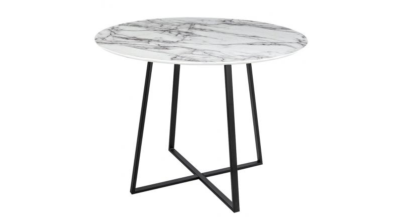 Stół CARAT 100 - MDF, czarna podstawa