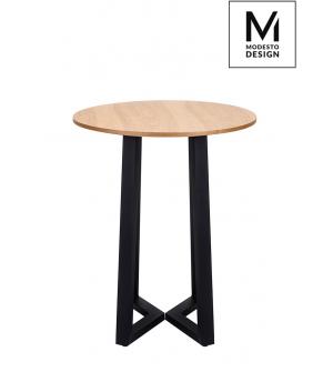MODESTO stół TAVOLO FI 60 dąb - blat MDF, podstawa metalowa