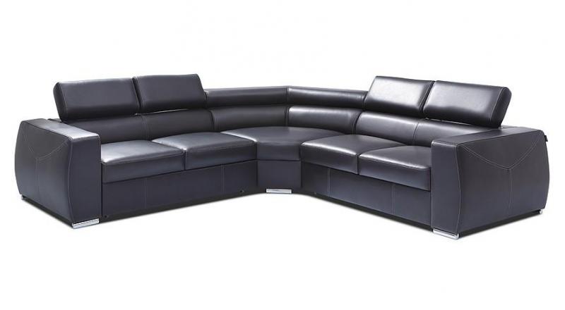 VENTO B-2F-ET-2P-B narożnik skórzany rozkładany