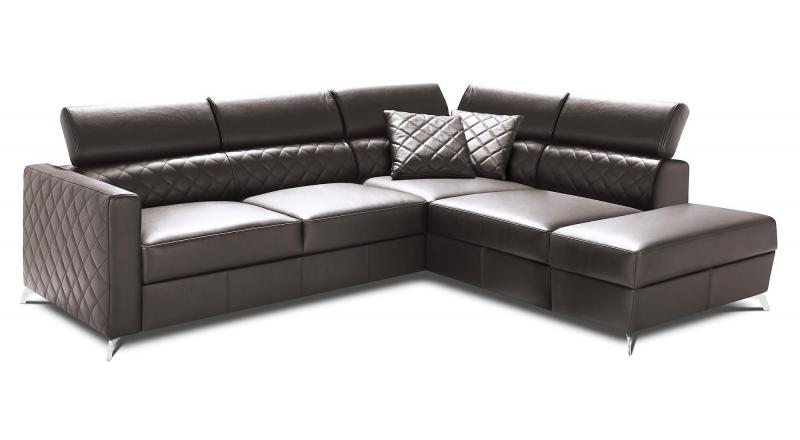 MENTOR narożnik skórzany rozkładany lewostronny 