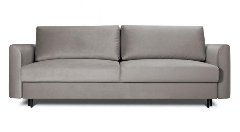 Sofa ALTO 3 osobowa rozkładana w szarym kolorze .