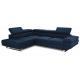 Narożnik AVANTI prawostronny rozkładany w granatowym kolorze