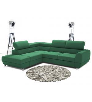 Narożnik EMPORIO D-REC-2F(P)-B prawostronny rozkładany 