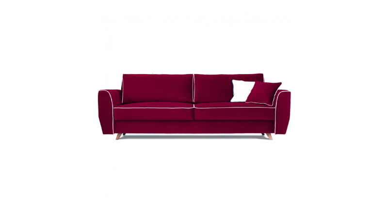 Sofa HUGO 3 osobowa rozkładana tk. MAGIC VELVET 2202