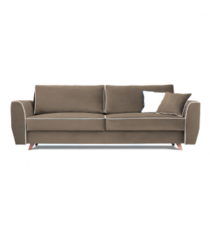 Sofa HUGO 3 osobowa rozkładana tk. MAGIC VELVET 2208