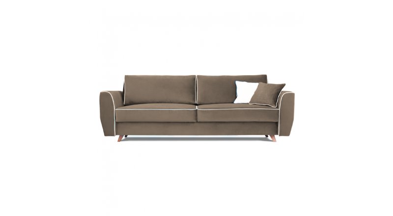 Sofa HUGO 3 osobowa rozkładana tk. MAGIC VELVET 2208