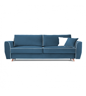 Sofa HUGO 3 osobowa rozkładana tk. MAGIC VELVET 2222